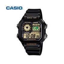 정품 카시오 CASIO AE-1200WH-1B 전자 스포츠 군인 군용 군인선물 시계