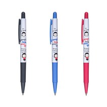 제노 앵그리 리틀걸 볼펜 노크식 유성펜 0.5mm 1타12입, 흑