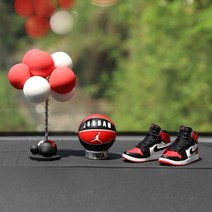 차량용 피규어 인테리어 농구공 방향제 대시보드 장식품 소품 세트 캐릭터 장식, A