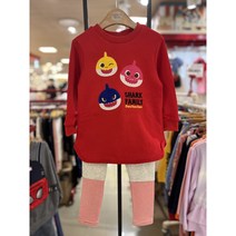 코코리따 **50%OFF** 아기상어 상어가족 레깅스 맨투맨 세트~