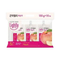 청정원 달달구리 라이틀리 곤약젤리 복숭아 간편식 쫀득쫀득 야식 150g 10개입 어른 회사간식, 2세트