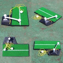 마트498 3in1 골프 스윙매트 47x35cm 초보골프레슨 운동용품 스크린골프잘치는법 스윙교정기 가정용운동기구 골프스