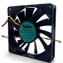 원래 nidec 8 cm 8015 12 v 0.09a D08R-12TS1 06b 80*80*15mm 3 선 조용한 냉각 팬, 한개옵션0