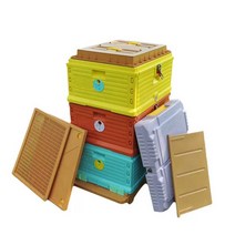 벌통 양봉 플라스틱 벌집통 벌꿀 채집 박스 꿀벌통, 3 층