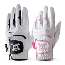 해골 스컬 스켈레톤 반양피 숨쉬는 골프장갑 겨울 튼튼한 완벽대비 추위 덜덜 짱짱한 견고한 손목밴드, 올양피장갑, 왼손착용(1장), 남성(24호)