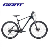 GIANT 자전거 XTC Advanced 2 전면 충격 탄소 섬유 27.5인치 XC 오프로드 산악, 24단_27.5″×20″L 브라이트 블랙/코 | 27