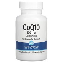 레이크에비뉴뉴트리션 코큐텐 USP 등급 100mg Veggie Capsules 120정, 1개, 기본, 120개