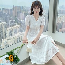 화이트 여사친 생일 원피스 드레스 여자 하객 상견례 20대 30대 치마 6월 7월 돌 잔치 엄마 아내 선물 언니