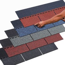 아스팔트 슁글 싱글 시트 지붕 옥상 지붕재 누수 방지 방수제 방수, 04. 라이트그레이 (1평당/6.8장)