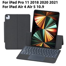 Xumu-마그네틱 트랙 패드 키보드 케이스 애플 아이패드 에어 4 5 10.9 프로 11 2021 범용 매직 가죽 홀더, 한개옵션2, 01 iPad Pro 11 And 10.9, 07 Portuguese Keyboard