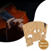 Select Figured Violin Bridge Unslotted Semi Finished 에어 드라이 AA 그레이드 메이플 E 에보니 인서트 44 사이즈 바이올린 브릿지, V-Inlay