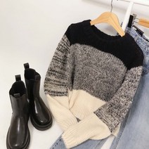 보블리에 / 도톰 그라데이션 니트