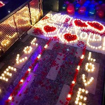 전자초1pcs 백일잔치 생일파티 홈파티 촛불길 꽃잎 티라이트 전자양초 돌잔치소품 홈파티 촬영소품 실내인테리어 홈파티소품 돌잔치용품 백일상 베이비스튜디오 셀프스튜디오 베이비샤워, 베이지