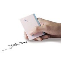 롱테일컴퍼니 독특한 이색 선물 아이디어 슬림 디자인 북마크 볼펜 플렛펜2색, 1개, 블루(파랑+빨강)