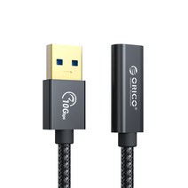 오리코 USB A to C타입 케이블 연장선 USB3.1 Gen2 10Gbps PD60W ACF31, 100cm(ACF31-10)