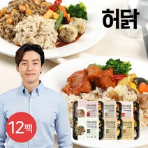 [허닭] 곤약도시락 6종 12팩, 03. 곤약다섯가지나물밥 도시락 12팩