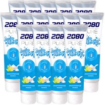 2080 퓨어 베이킹소다 치약 레몬라임 120g X 15개