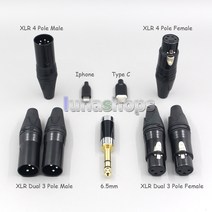 Ln00589 16 코어 실버 OCC OFC 혼합 편조 케이블 포커스 클리어 Elear Elex Elegia Stellia 3.5mm 핀, 06 4.4mm_08 5m