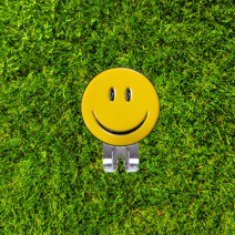 클리커스 귀여운 스마일 골프 이지 자석 볼마커 CK-21, 옐로
