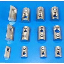 M3 M4 M5 M6 M8 스프링 너트 20 개 4040 알루미늄 프로파일 용 니켈 도금 원형 롤 T 슬롯 탄성, 05 M6