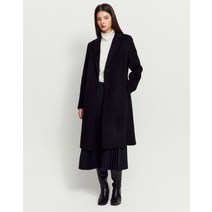21FW [populet]블랙 단색 울혼방 코트 WSCO1DU91BK