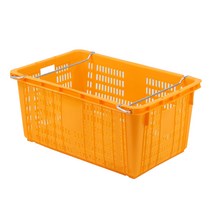 대신프라스틱 플라스틱바구니 운반상자 모음 다양한 바구니, 3.운반특대1호 노랑(철고리포함)