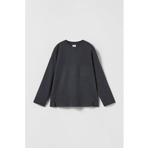 자라 키즈 ZARA KIDS 포켓 플레인 티셔츠 - 콜 그레이 235052