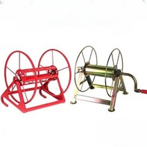 호스감는기계 호스릴 농약줄 정리기 롤러 수동 농사용 농업용, 100미터 노란색