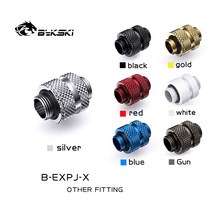 BYKSKI G1/4 남성용 로터리 커넥터 G 카드 익스텐더용 확장 계약 (16-22mm) 크로스 파이어 연결 SLI, 01 Black