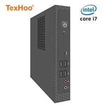 TexHoo-미니 PC 컴퓨터 인텔 코어 i7 i5 프로세서 윈도우즈 10 프로 리눅스 씬 클라이언트 클라우드 터미널 산업 COM 블루투스 와이파이, 4G RAM 128G SSD, 04 Intel Core i3-3110M