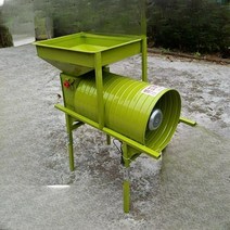 들깨 풍구 선별기 수수 농사 가정용 수확 콩탈곡기, 형광 녹색 알루미늄 모터(450W)