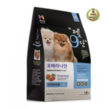 라이브잇 목우촌 전연령용 오리 펫9단 포메라이안 전용사료, 3개, 1.8kg
