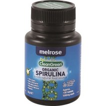 기타브랜드 멜로즈 오가닉 스피루리나 500mg Melrose Organic Spirulina, 100정, 1개