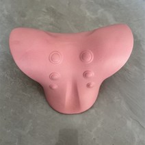 목 어깨 스트레처 이완제 경추 척추지압 요법 견인 장치 베개 통증 완화 경추 정렬 선물, Pink