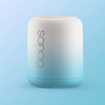 Sanag 블루투스 스피커 무선 미니 그라디언트 서브우퍼 야외 휴대용 스틸 총 선물 오디오, 하늘색