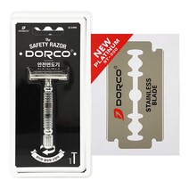 도루코 안전면도기 + 양날면도날 10p, 1세트