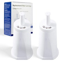 CoreReplace Breville Claro 스위스 에스프레소 커피 머신 교체용 정수 필터 2팩 - 부품 #BES008WHT0NUC1과 비교, 4 Count (Pack of 1)