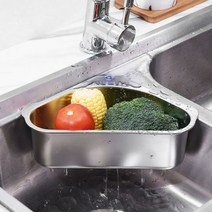[KT알파쇼핑]스텐 음식물 쓰레기통 (결합형) 싱크대 거치대 선반
