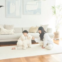 매트팩토리 TPU 층간소음방지 셀프 시공 퍼즐형 매트, 화이트마블, 600타입, 사이드