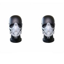 스마트 코골이 방지 양압기BMC F1A CPAP 자동 헤드 기어 클립이 있는 풀 페이스 마스크 BiPAP 기계 코골이, 02 2pcs F1A_01 S