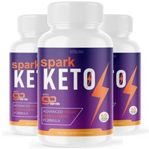 Spark Keto Pills 스파크 케토 캡슐 60정 BHB 케톤 K3 미네랄 보충제 BHB Ketones K3 Mineral Supplement, 3개