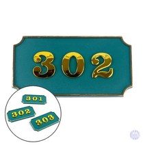 사각형 입체 호실판 초록 1P 우편함번호판 우체통숫자 우편번호판 우편함번호표, 204