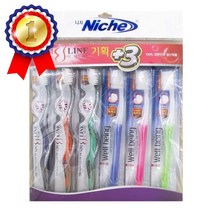 니치 이 에스 라인 칫솔 기획세트 6개입 특허모 치아 치석 구강 누런니 누렁니