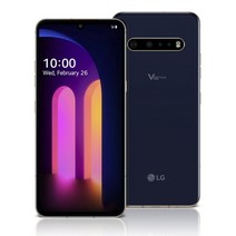 공기계스마트폰 언락 LG V60 ThinQ 모바일 휴대폰 V600TM V600N V600AM 6.8 인치 안드로이드 스마트폰 8GB RAM 128GB 256GB ROM, [02] V600TM Full Set, [02] 파란, 블루
