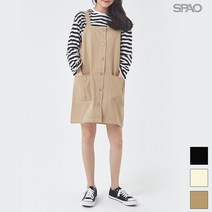 스파오 미니 오버롤 원피스 SPOW923G03