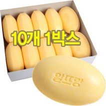 엘지생활건강 알뜨랑 세수비누(10개입), 알뜨랑 세수비누 10개입(노랑색)