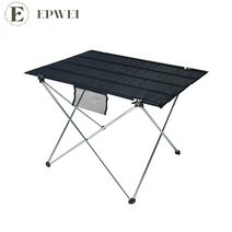 EPWEI 백패킹 초경량 접이식 캠핑 테이블 휴대용 간편 바닷가 테이블, 흰색