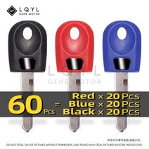 60Pcs 오토바이 열쇠 교체 키 Ducati 748 749 848 999 1098 1198 괴물 600 620 696 900 1000 S2R S4 S4R ST3, CHINA_B 60 PCS 3 color