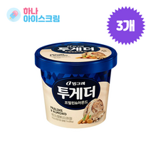 빙그레 투게더 프럴린앤아몬드홈 3개 아이스크림, 710ml