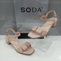 소다 소다아울렛 여성 샌들 4cm FLD006 연핑크